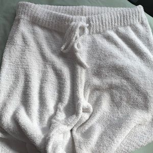 White Fuzzy PJ Pants